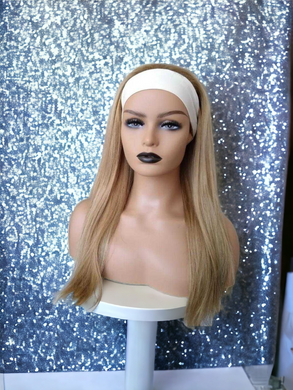 Headband wig, Human hair extension, choose shade, 16/18 inches long, 200g
