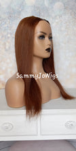 Load image into Gallery viewer, Immediate despatch- U part wig, auburn human hair, 16 inches long