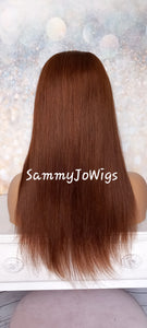 Immediate despatch- U part wig, auburn human hair, 16 inches long