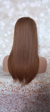 Load image into Gallery viewer, Immediate despatch- U part topper Deluxe, clip in volumiser, #6 medium brown, 20 inches long