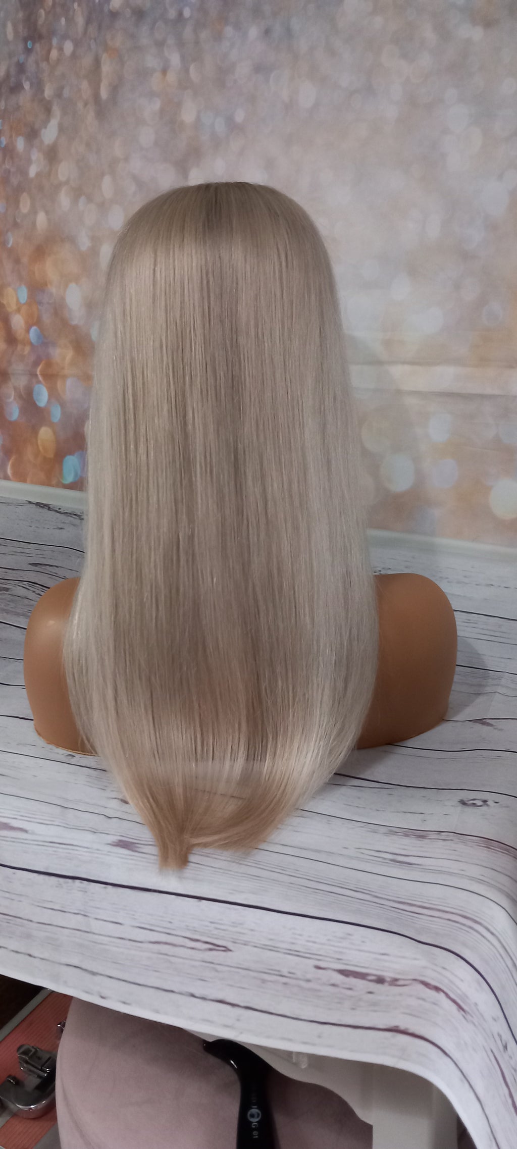 The Harmony Silk base topper, virgin human hair, 60/90 lightest blonde, ice blonde, light root, 12/14/16/18 inch