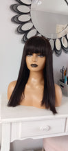 Load image into Gallery viewer, Silk base wig, virgin human hair, 1b natural black, 12/14/16/18/20 inch
