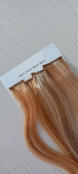 Human hair sample, U part/ U part topper, choose shade
