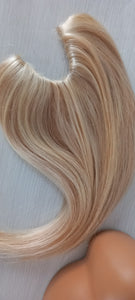 Immediate despatch- U part topper 18/613 plus blonde clip in hair enhancer