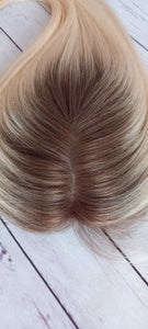 Ready to ship- Silk base topper, lightest blonde light root, 3*5inch, 20 inches long