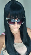 Load image into Gallery viewer, Ready to ship- black Fibre wig, synthetic, fringe, bangs