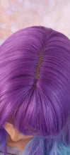 Charger l&#39;image dans la galerie, Ready to ship- mermaid/ unicorn Fibre wig, synthetic, fringe, bangs