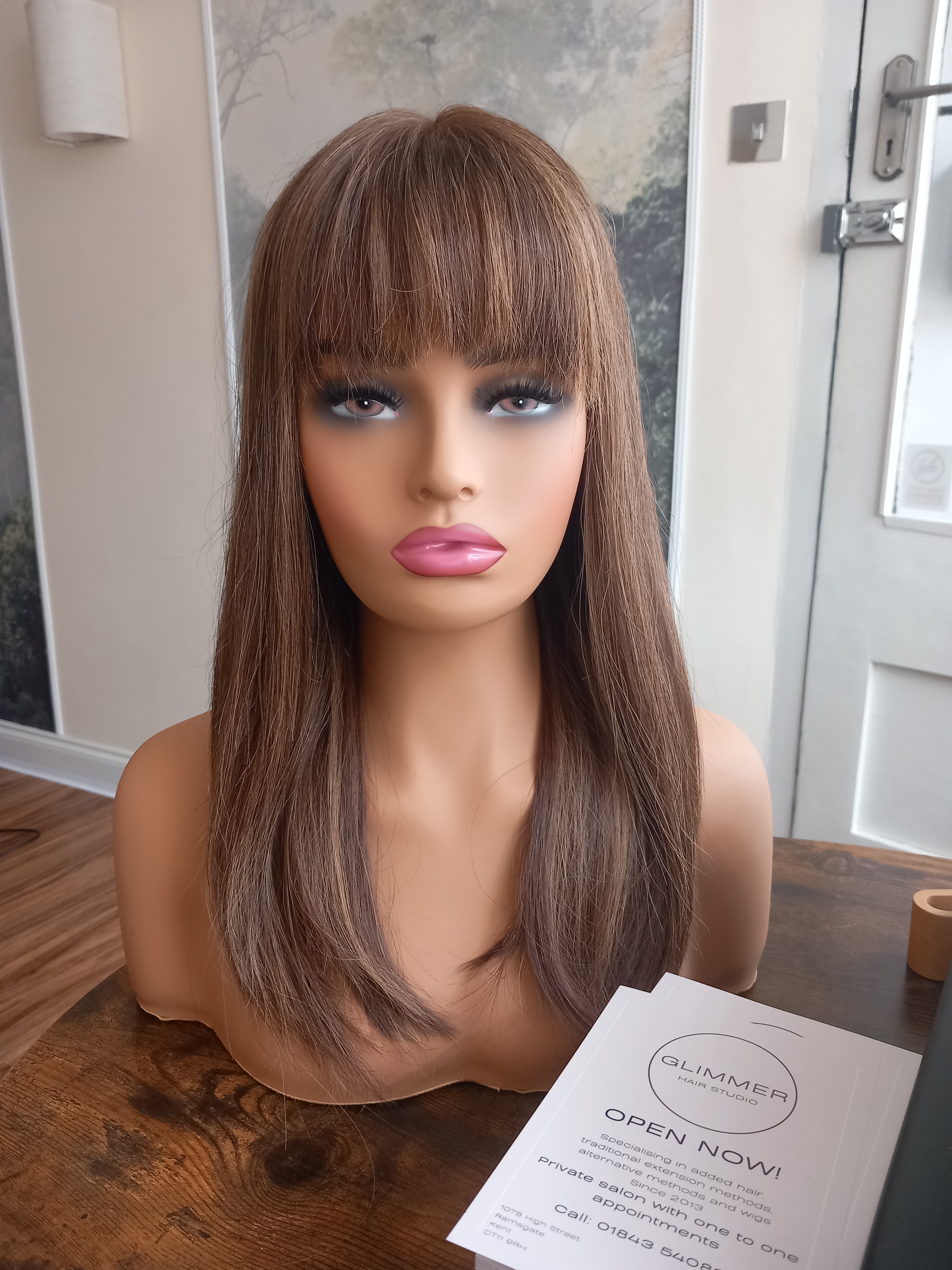 Ready to ship- Courtney lace top wig, medical, hair loss, high quality, realistic, Spiced Coffee, Medium