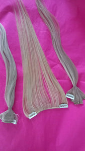ClipandMix- Human hair extension, 6 inch clip in, choose shade, 16/18/20 inches long