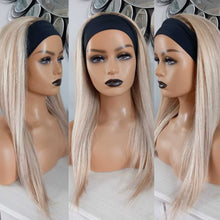 Load image into Gallery viewer, Headband wig, Human hair extension, choose shade, 16/18 inches long, 200g