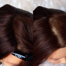 Load image into Gallery viewer, U part topper Deluxe, human remy hair, clip in hair bumper, 5x5inch