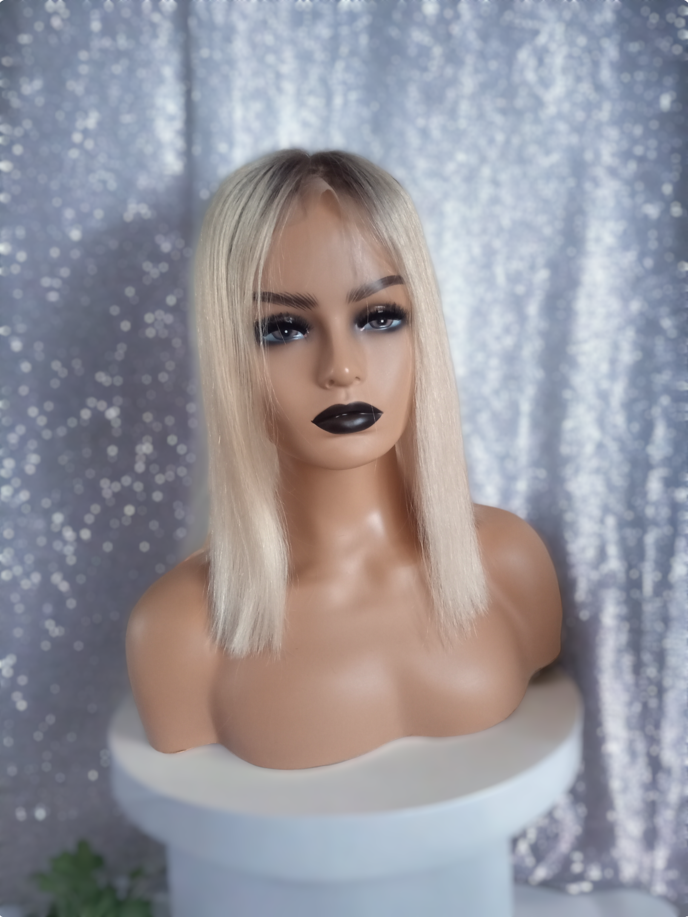 The Harmony silk base topper, virgin human hair, 60- light blonde, light root 12/14/16/18 inch