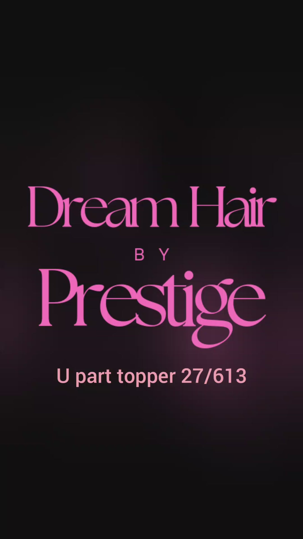 Ready to ship- U part topper 27/613,  strawberry blonde/ light blonde clip in hair booster, volumiser, 16 inches long 6x6 inch