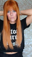 Charger l&#39;image dans la galerie, Clearance - Ready to ship -Copper dream human hair lace top wig with mini lace front medium cap, 18 inches long, 200 density, with fringe, without fringe option