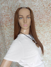 Load image into Gallery viewer, Ready to ship, Vibe U part wig, dark brown, 18 inches long, Medium size