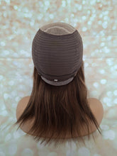 Load image into Gallery viewer, Ready to ship- Silk base lace front wig, medical, hair loss, high quality, realistic, brunette balayage, Medium