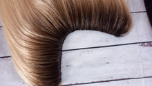 Load image into Gallery viewer, Immediate despatch- U part topper Deluxe #613 light blonde with #2 darkest brown root, 16 inches long