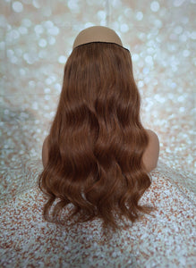 One piece Deluxe clip in extension, human hair, choose shade and length, upgrade your hair density!