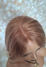 Load image into Gallery viewer, Ready to ship- Silk base lace front wig, medical, hair loss, high quality, realistic, light auburn brown, golden blonde, light blonde, Medium