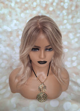 Load image into Gallery viewer, Ready to ship- Silk base lace front wig, medical, hair loss, high quality, realistic, ash blonde/ lightest blonde, Medium