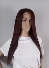Load image into Gallery viewer, Clearance- Immediate despatch- Human hair wig, dark brown, lace closure, colour 4