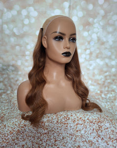 One piece Deluxe clip in extension, human hair, choose shade and length, upgrade your hair density!
