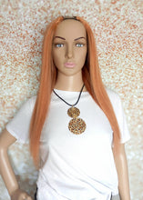 Load image into Gallery viewer, Ready to ship, Vibe U part wig, light auburn, 18 inches long, Medium size