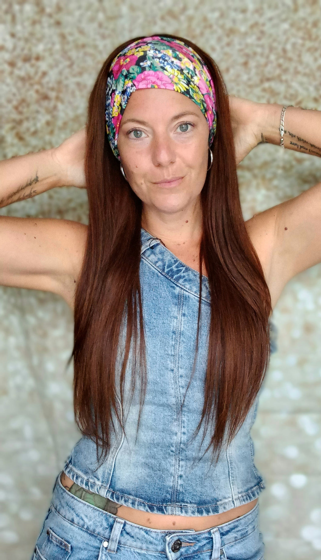 Ready to ship- Human hair headband wig, band fall, dark brown, chocolate, 22 inches long, straight