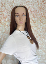 Load image into Gallery viewer, Ready to ship, Vibe U part wig, darkest brown, 18 inches long, Medium size
