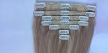 Load image into Gallery viewer, Clip and Mix- Human hair extension, 10 inch clip in, choose colour, 16/18/20 inches long double weft