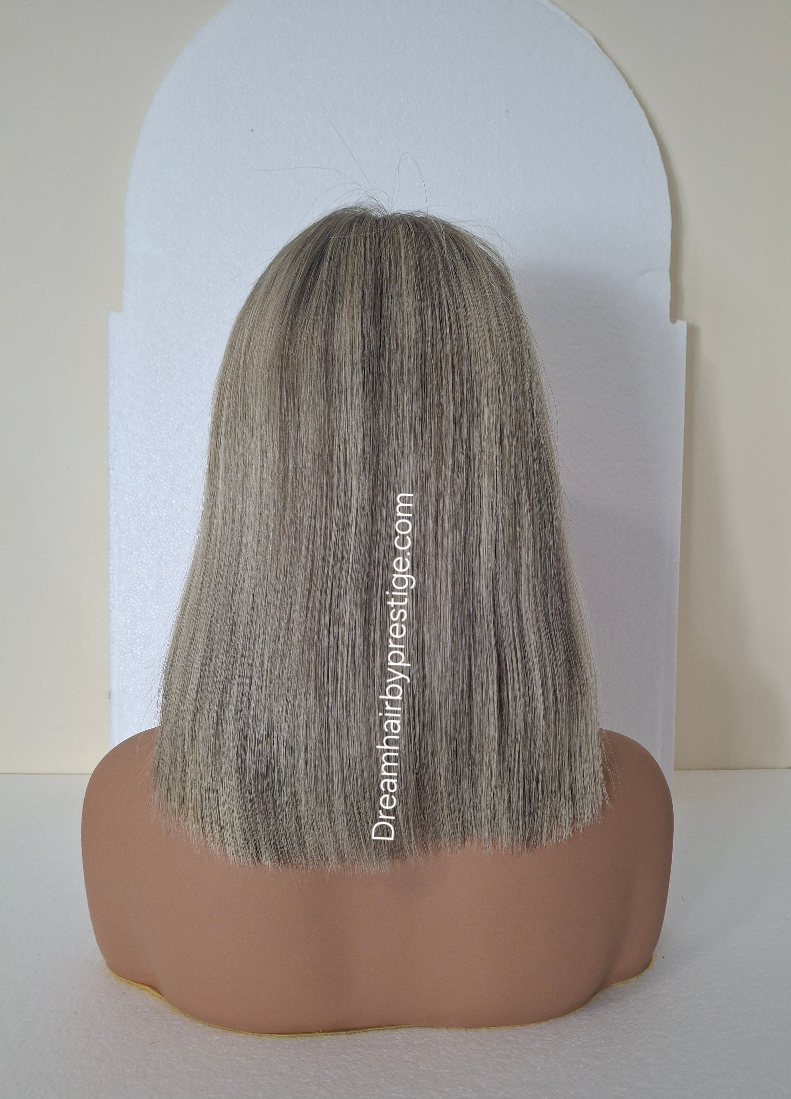 Lila Silk base lace front wig, medical, hair loss, high quality, realistic, frosted fairytale, Medium