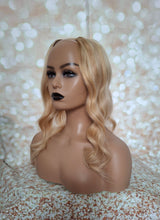Load image into Gallery viewer, Ready to ship- U part topper 27/613,  strawberry blonde/ light blonde clip in hair booster, volumiser, 16 inches long 6x6 inch