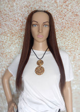 Load image into Gallery viewer, Ready to ship, Vibe U part wig, darkest brown, 18 inches long, Medium size