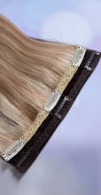 Load image into Gallery viewer, Clip and Mix- Human hair extension, 4 inch clip in, choose colour, 16/18/20 inches long, double weft