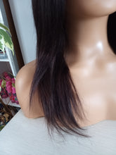 Load image into Gallery viewer, Human hair U part wig- #1b/2- natural black darkest warm brown- 16/18/20/22 inches long