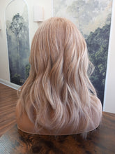 Load image into Gallery viewer, Ready to ship- Silk base lace front wig, medical, hair loss, high quality, realistic, light auburn brown, lightest blonde, Medium