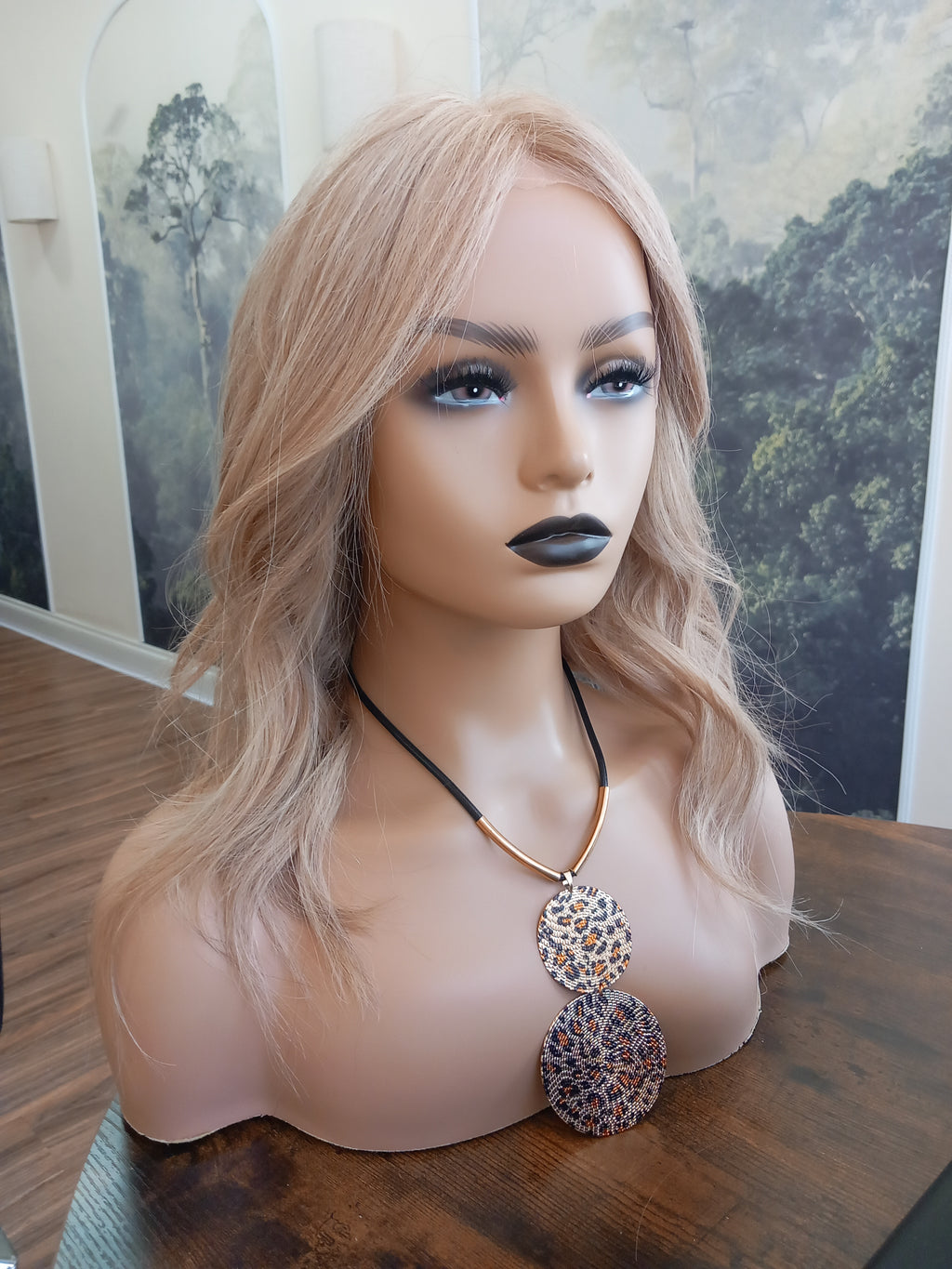 Ready to ship- Lila Silk base lace front wig, medical, hair loss, high quality, realistic, light auburn brown, lightest blonde, Medium