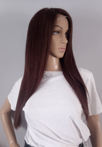 Clearance- Immediate despatch- Human hair wig, dark brown, lace closure, colour 4