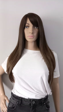 Clearance- Immediate despatch- balayage Fibre wig, synthetic, fringe, bangs, 15 inches long