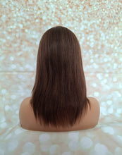 Load image into Gallery viewer, Ready to ship- Silk base lace front wig, medical, hair loss, high quality, realistic, brunette balayage, Medium