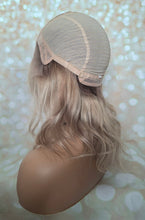 Load image into Gallery viewer, Ready to ship- Silk base lace front wig, medical, hair loss, high quality, realistic, ash blonde/ lightest blonde, Medium