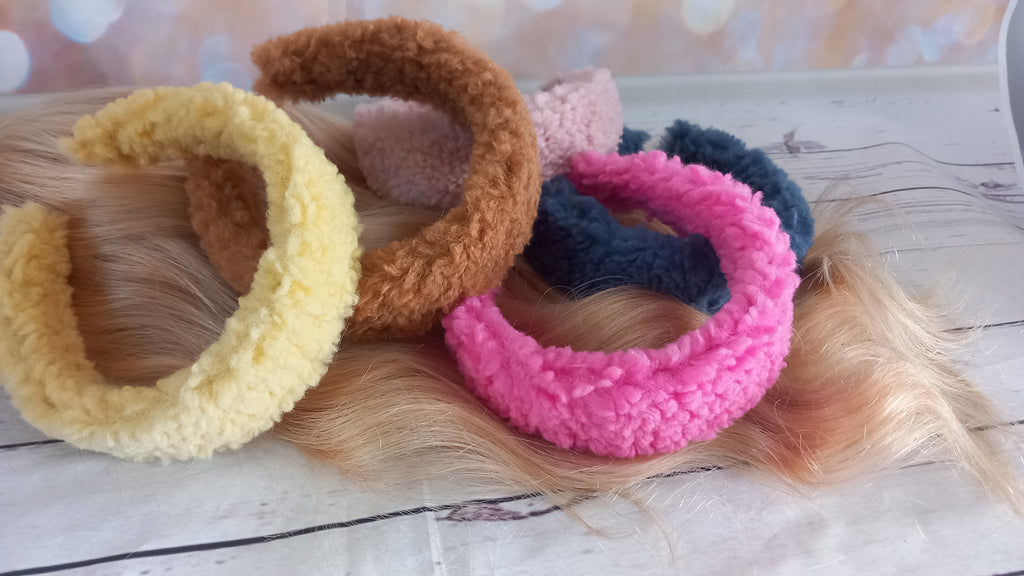 Immediate dispatch- Luxury teddy faux fur winter hairband, headband, hair accessory