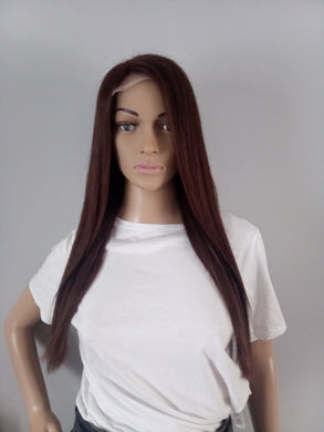 Clearance- Immediate despatch- Human hair wig, dark brown, lace closure, colour 4