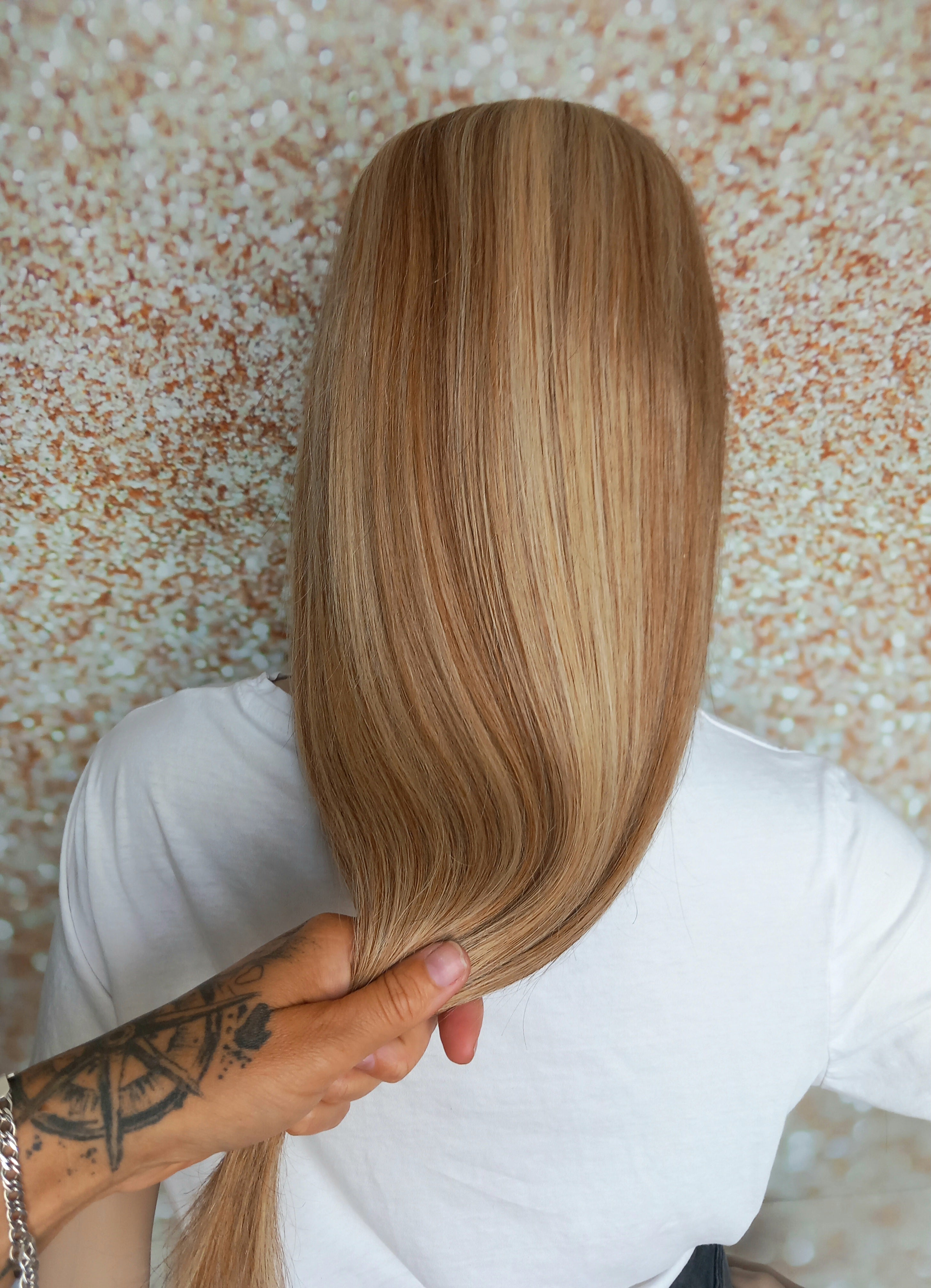 Khloe Headband wig, Human hair extension, choose shade, 16/18/20 inches long