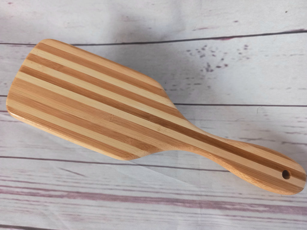 Bamboo paddle brush for detangling Hair extensions and wigs