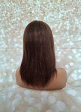 Load image into Gallery viewer, Ready to ship- Silk base lace front wig, medical, hair loss, high quality, realistic, brunette balayage, Medium