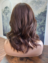 Load image into Gallery viewer, Ready to ship- Silk base lace front wig, medical, hair loss, high quality, realistic, dark brunette, Medium