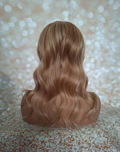 Charger l&#39;image dans la galerie, Ready to ship- U part topper 8/613,  light warm brown light blonde clip in hair booster, volumiser, 18 inches long 6x6 inch