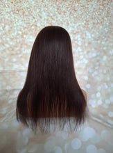 Charger l&#39;image dans la galerie, Ready to ship- U part topper #2, darkest brown clip in hair booster, volumiser, 18 inches long 5x5 inch