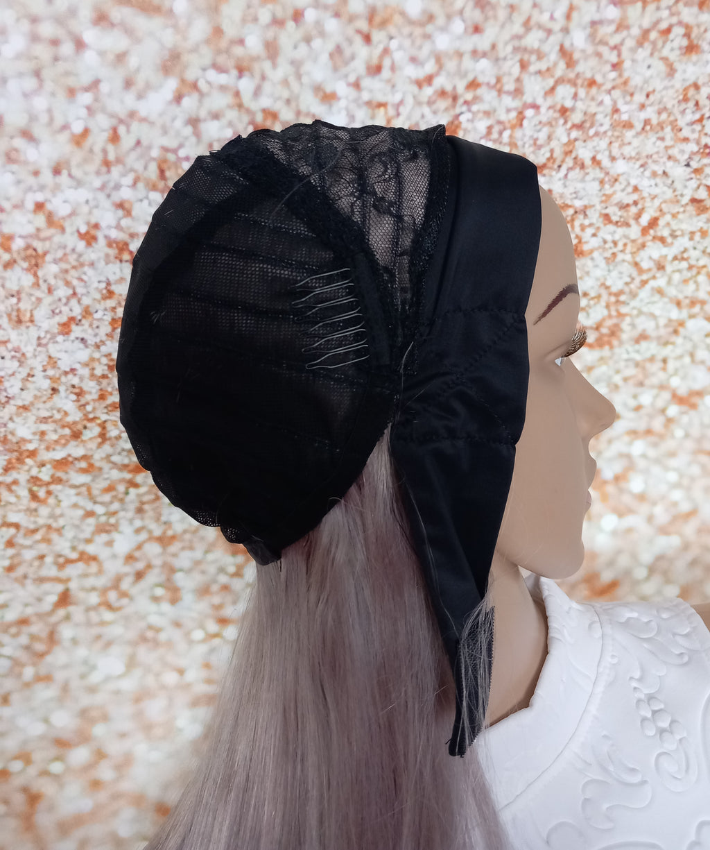 Ready to ship- Khloe Human hair headband wig, band fall, silver grey, 18 inches long, straight